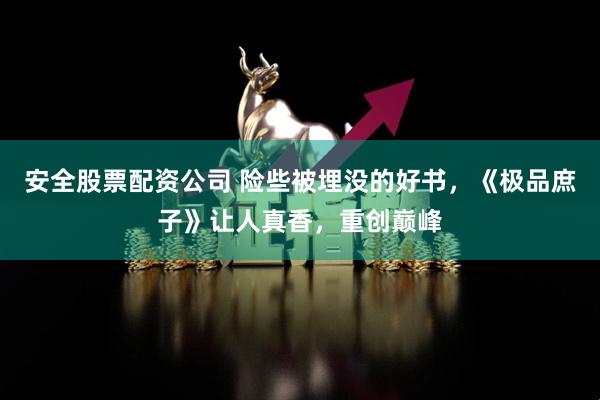 安全股票配资公司 险些被埋没的好书，《极品庶子》让人真香，重创巅峰